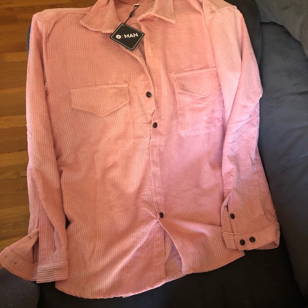 Light pink Cordorouy button up